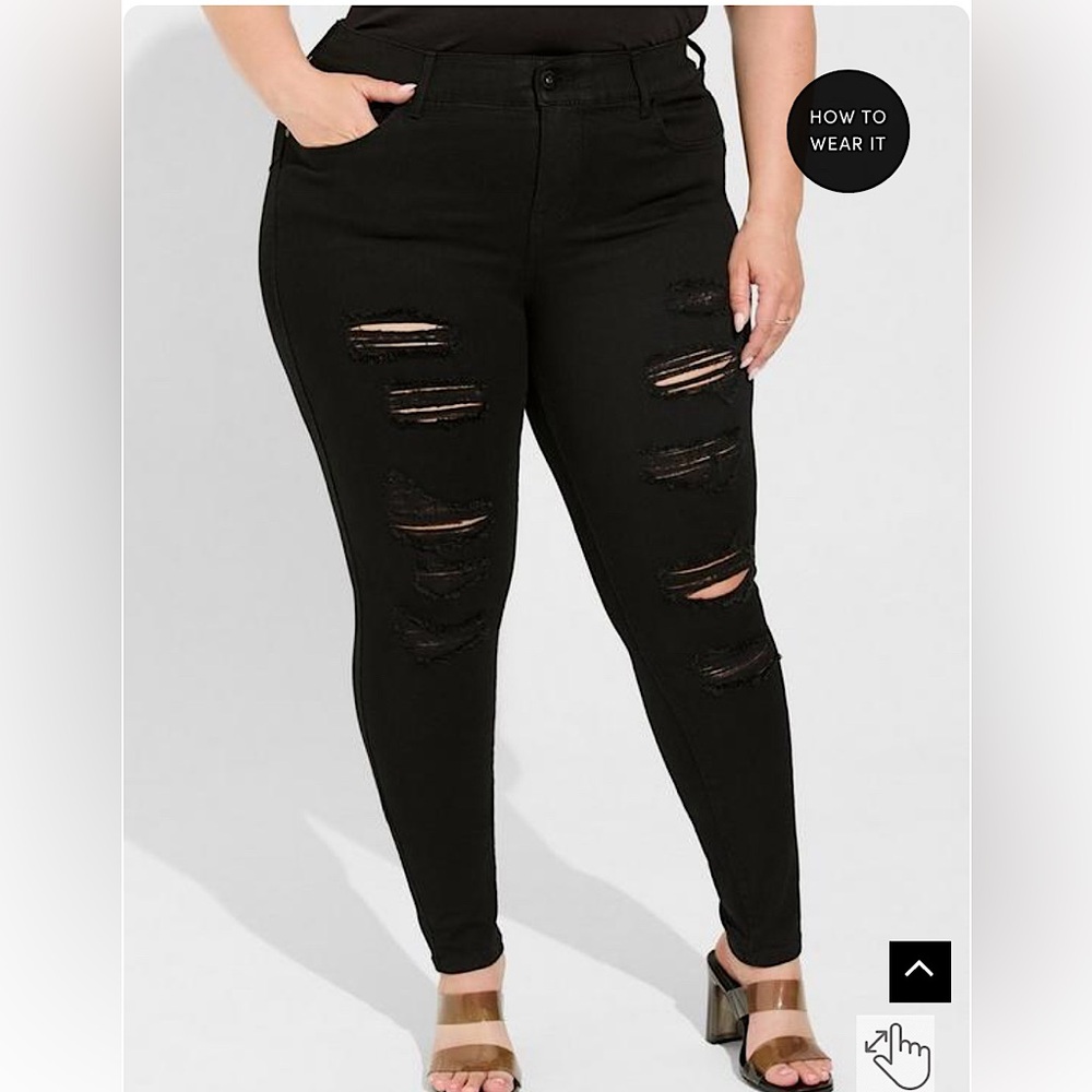 Torrid hi rise skinny jeans size 16 R